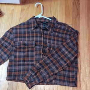 NEVER WORN Plaid Button Down Jacket